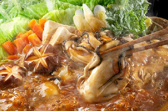 牡蠣の味噌鍋のイメージ